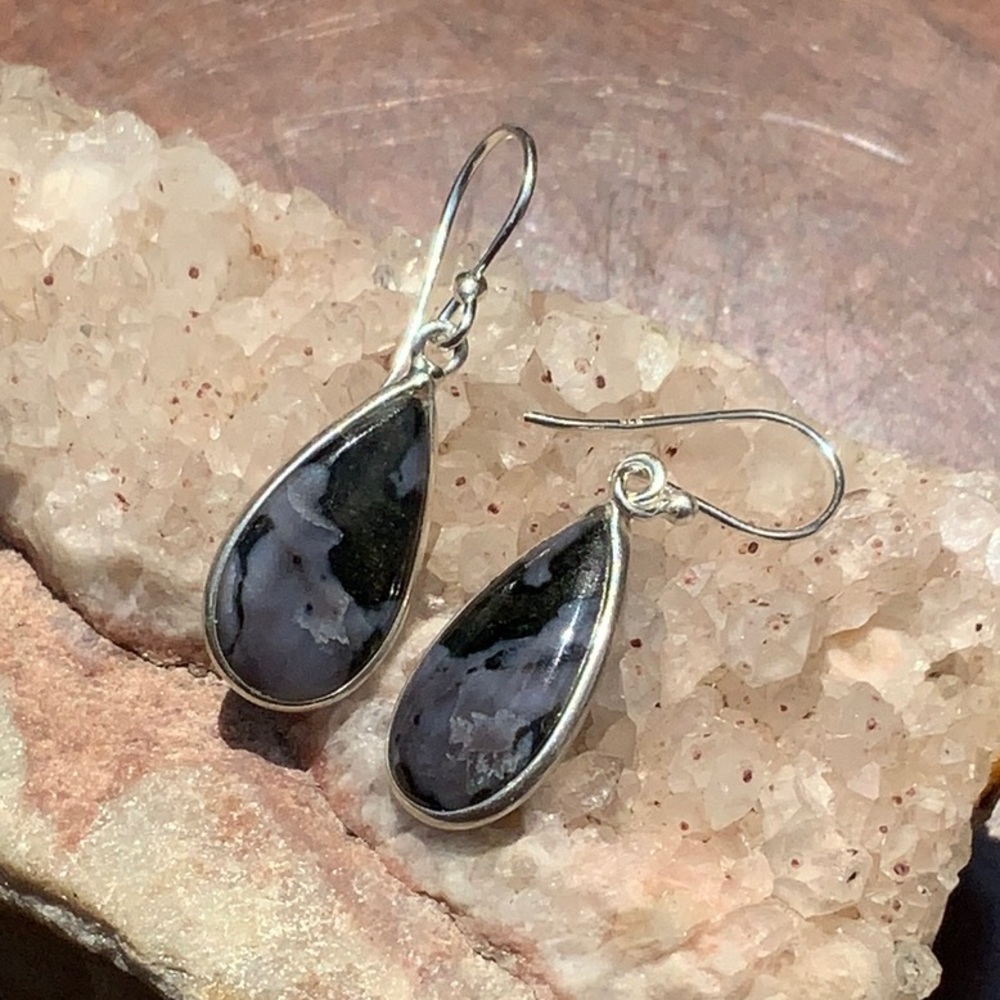 MYSTIC MERLINITE 925 STERLING SILVER EARRINGS